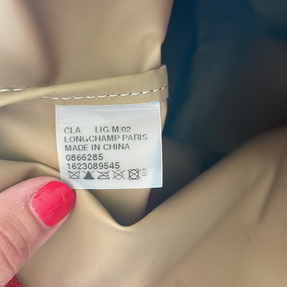 Longchamp Le Pliage Medium Red Shoulder Handbag - Picture 6 of 6